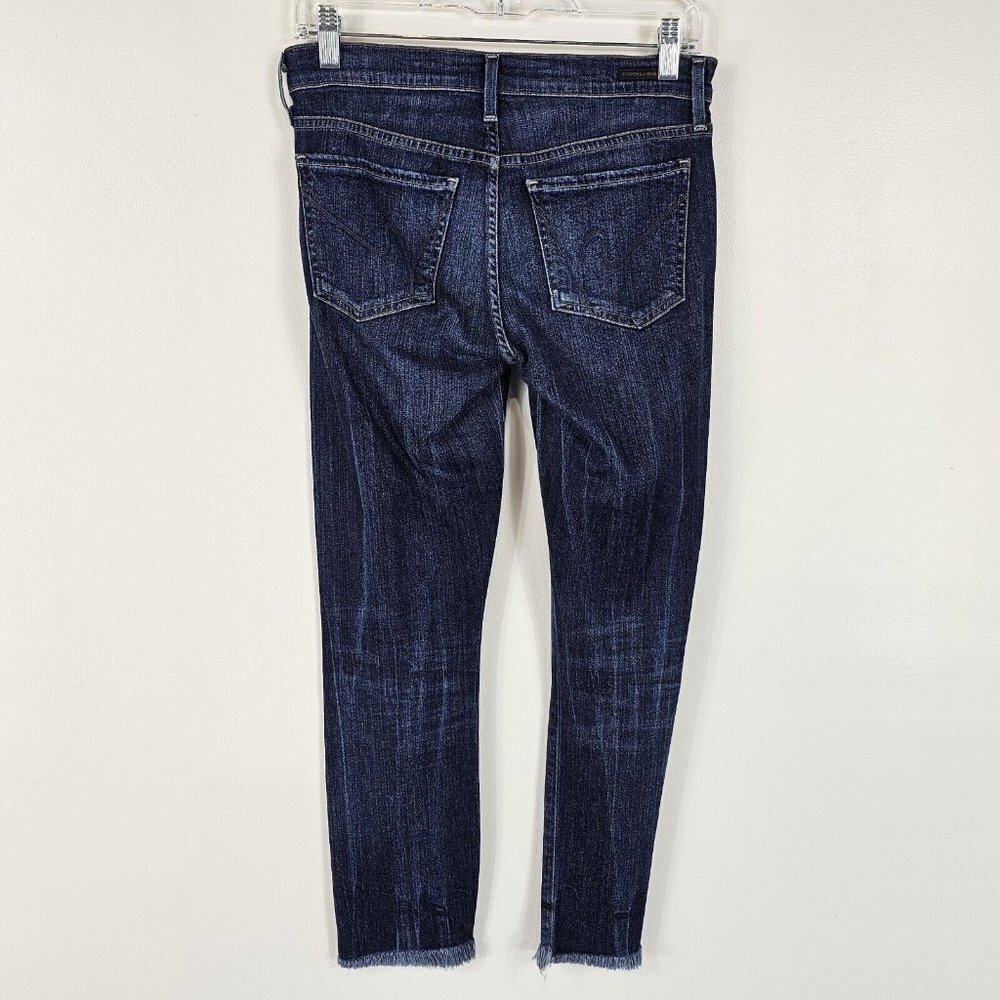 Citizens of Humanity Ava Low Rise Straight Leg Blue Jeans Womens Size 26 Frayed - Picture 3 of 16